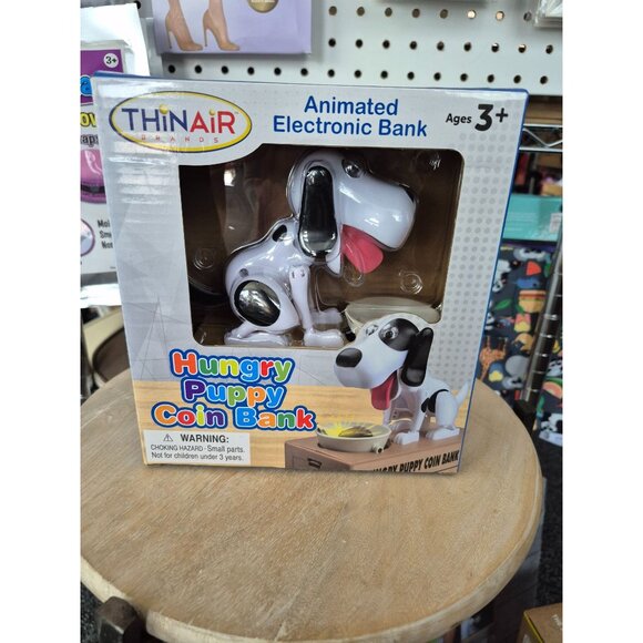 Animated Hungry Puppy Coin Bank For Kids Ages 3+  ThinAir Brands - Picture 2 of 5